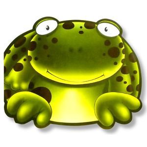 Раскраска с цветными наклейками 'ЛЯГУШКА'