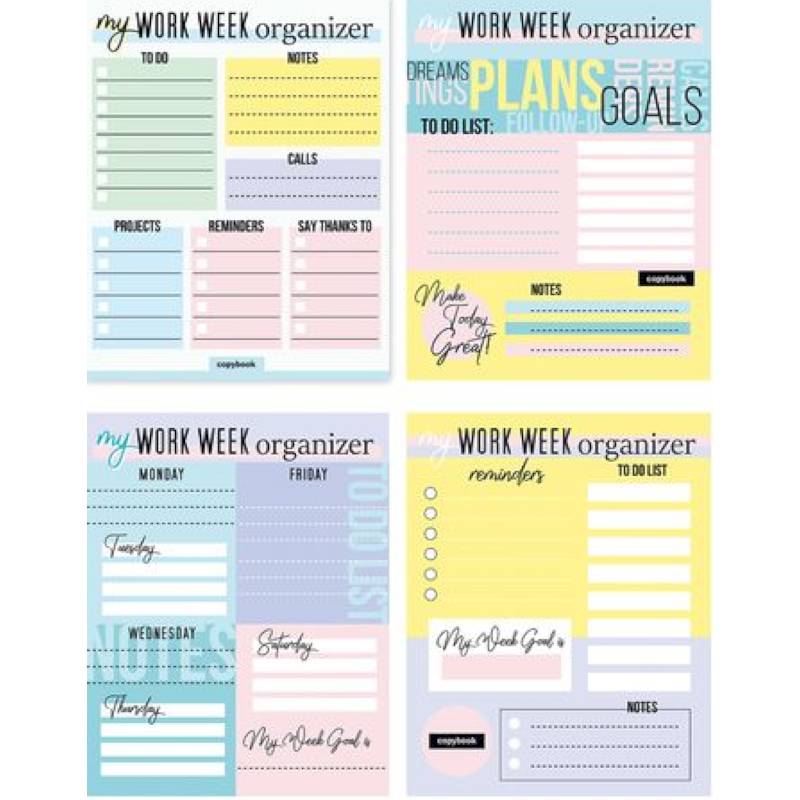 Тетрадь 48 листов 'Work week' в ассортименте