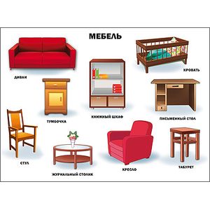 Мебель. Плакат.