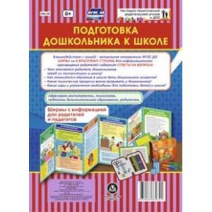 Подготовка дошкольник.к школе. Ширмы с информацией
