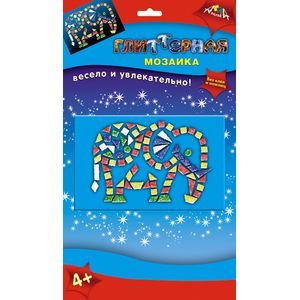 Мозаика глиттерная А6 'Слон' (С2615-04)