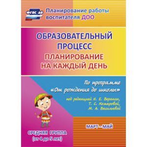 Образовательный процесс. Планирование на каждый день по программе 'От рождения до школы'