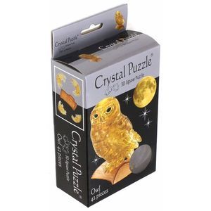 3D головоломка 'Сова', янтарная