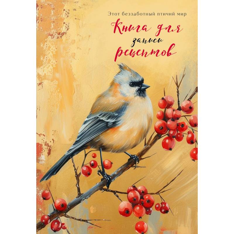 Книга для записи рецептов (Птица с красными ягодами)