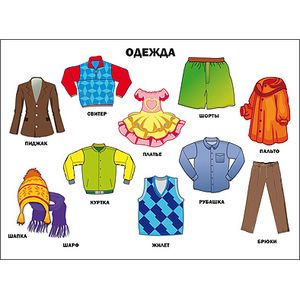 Одежда. Плакат.