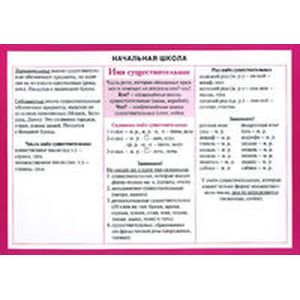 Начальная школа. Имя существительное