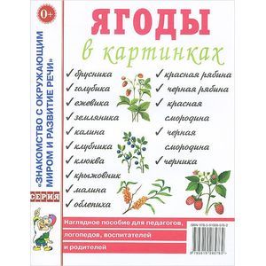 Ягоды в картинках. Наглядное пособие для педагогов, логопедов, воспитателей и родителей
