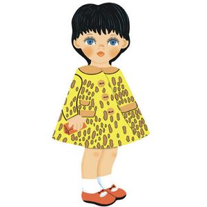 Кукла-книжка. Кукла Машенька (желтая)