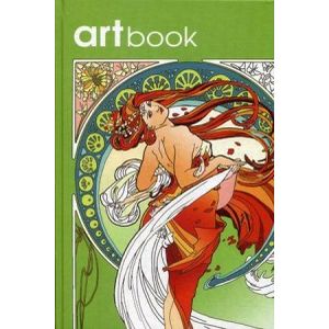 Записная книга-раскраска Artbook Ар-нуво (зеленая)