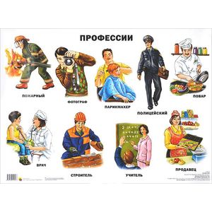 Профессии. Плакат.