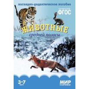 Животные средней полосы. Наглядно-дидактическое пособие.