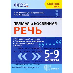 Прямая и косвенная речь. 5-9 классы