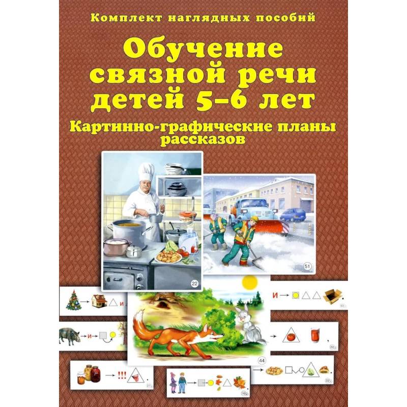 Обучение связной речи детей 5-6 лет. Картинно-графические планы рассказов. Комплект наглядных пособий Обучение связной речи детей 5-6 лет. Картинно-графические планы рассказов. Комплект наглядных пособий
