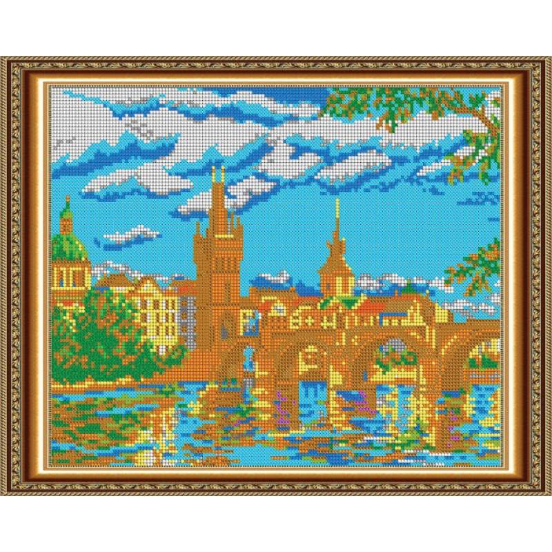 «Светлица» набор для вышивания бисером №587П «Прага» бисер Чехия 30x24см