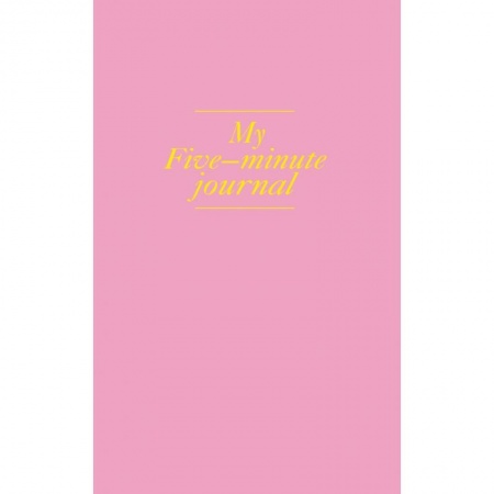 Календари, ежедневники, книга My 5 minute journal. Дневник, меняющий жизнь (твёрдая обложка, кремовая бумага, ляссе, розовая) купить по низкой цене