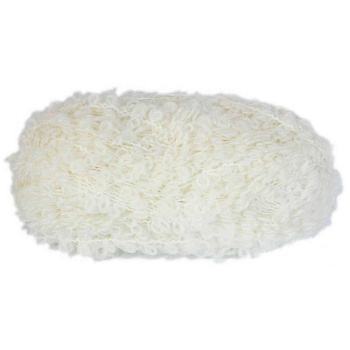 Буклированная пряжа. Цвет  01-Белый. 200 г.