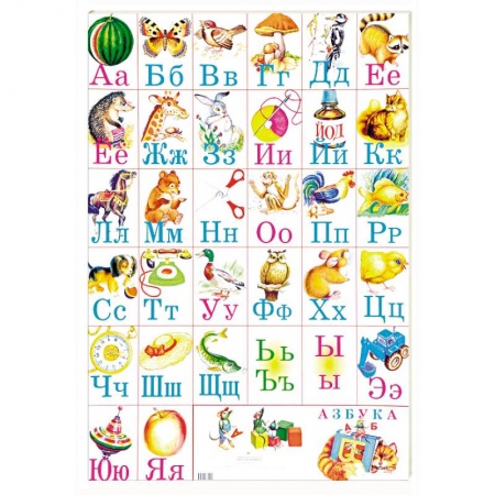 Книги для дошкольников (4-6 лет), книга Азбука в картинках. Плакат купить по низкой цене