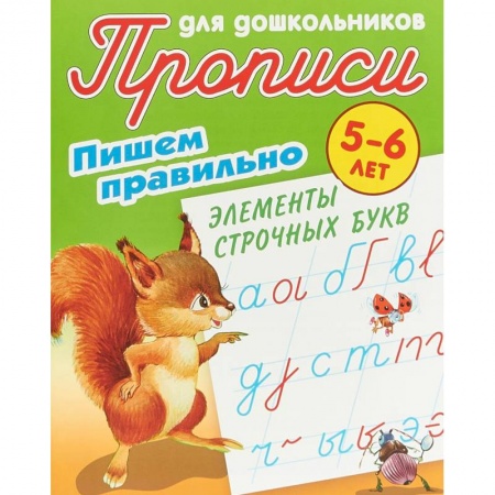 Письмо, мелкая моторика, книга Пишем правильно элементы строчных букв купить по низкой цене