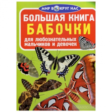 Животный и растительный мир, книга Большая книга. Бабочки. Для любознательных мальчиков и девочек купить по низкой цене