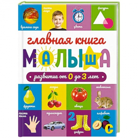 Знакомство с миром, развитие малыша, книга Главная книга малыша купить по низкой цене