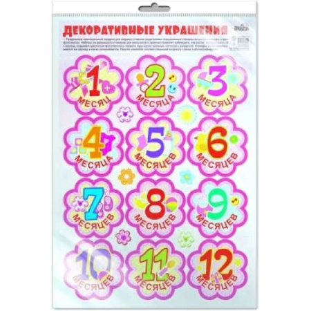 Другое, книга Декоративные украшения. Наклейки по месяцам для фотосессии девочек купить по низкой цене