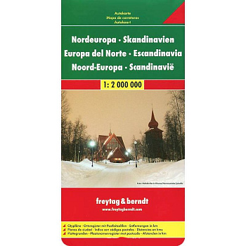 Северная Европа-Скандинавия. Карта