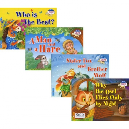 Чтение на английском языке, книга Читаем вместе. Сборник сказок Уровень 2. CD+4 книги купить по низкой цене