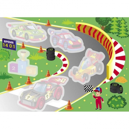 Водные раскраски, книга Гонки. Многоразовые водные раскраски купить по низкой цене