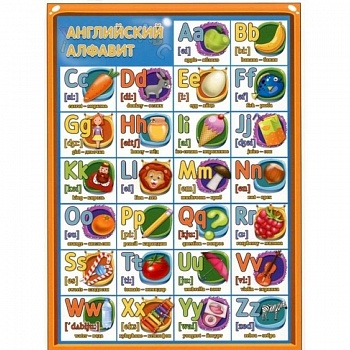 Плакат 'Английский алфавит', А5