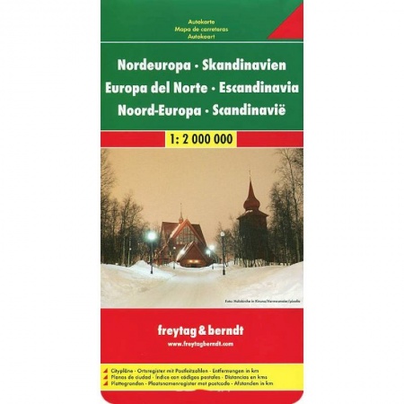Книги, книга Северная Европа-Скандинавия. Карта купить по низкой цене
