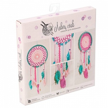 Ловец снов, набор для вязания, 16 x 16 x 2 см
