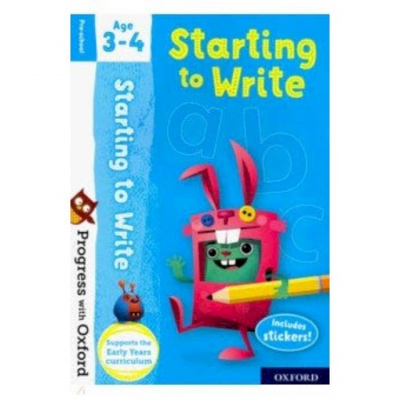 Чтение на английском языке, книга Progress with Oxford: Starting to Write. Age 3-4 купить по низкой цене