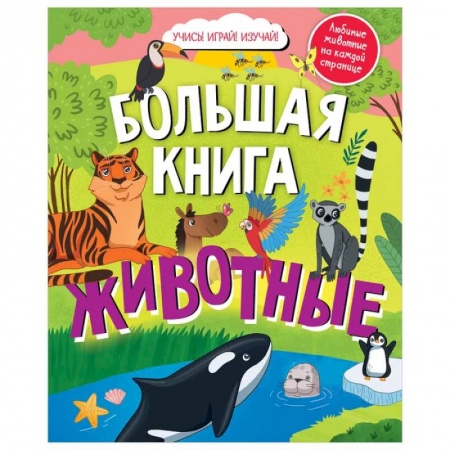 Знакомство с миром, развитие малыша, книга Найди и покажи. Большая книга. Животные купить по низкой цене