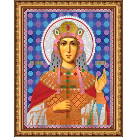 «Светлица» набор для вышивания бисером 8710 «Св. Елена» бисер Чехия 19x24см