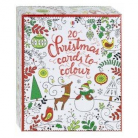 Учебники, самоучители, пособия, книга 20 Christmas cards to colour купить по низкой цене