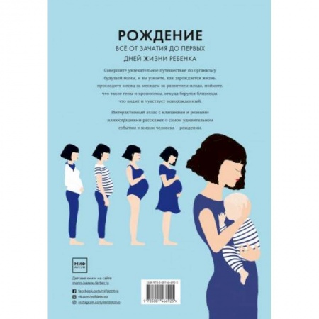 Человек. Земля. Вселенная, книга Рождение. Интерактивный атлас с клапанами и резными иллюстрациями купить по низкой цене