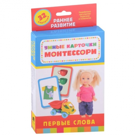 Знакомство с миром, развитие малыша, книга Первые слова. Развиающие карточки (32 шт) купить по низкой цене