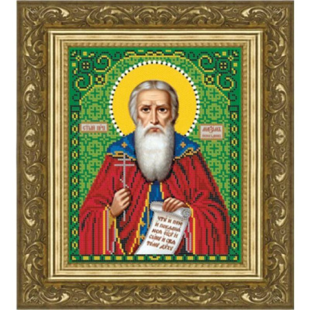 «Светлица» набор для вышивания бисером 8801М «Св. Максим» бисер Чехия 12x16см
