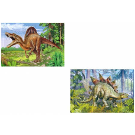 Книги-пазлы, книга Комплект пазлов Стегозавр-Спинозавр купить по низкой цене