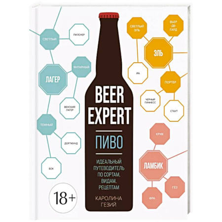 Водка. Коньяк. Виски. Пиво, книга Beer Expert: Пиво. Идеальный путеводитель по сортам, видам, рецептам купить по низкой цене