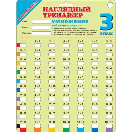 Демонстрационные материалы, книга Математика. Умножение. Табличные случаи. 3 класс купить по низкой цене