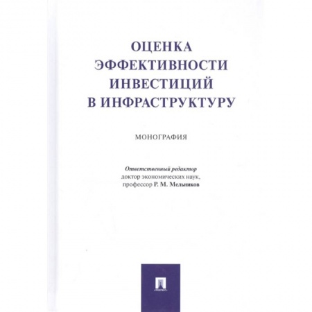 Общая экономика, книга Оценка эффективности инвестиций в инфраструктуру. Монография купить по низкой цене