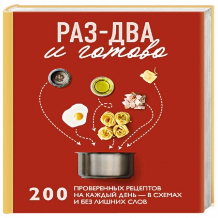 Блюда на каждый день, книга Раз-два - и готово. 200 проверенных рецептов на каждый день - в схемах и без лишних слов купить по низкой цене