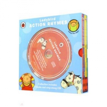 Чтение на английском языке, книга Action Rhymes Collection 4 books (+CD) купить по низкой цене