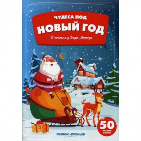 Книжки с наклейками, книга В гостях у Деда Мороза. Книжка с наклейками (50 наклеек) купить по низкой цене