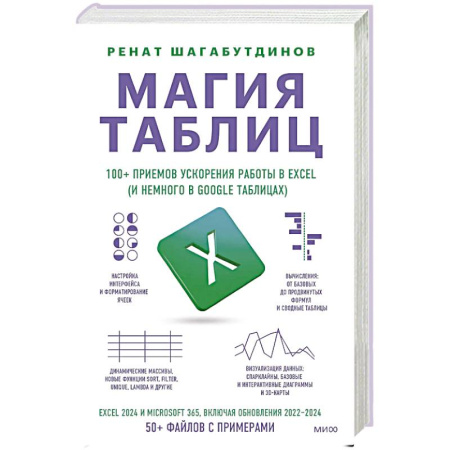 MS Excel, книга Магия таблиц. 100+ приемов ускорения работы в Excel (и немного в Google Таблицах) купить по низкой цене