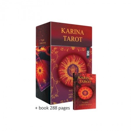 Гадание по картам Таро, книга Karina Tarot (78 cards + 9 unique Arcanas) купить по низкой цене