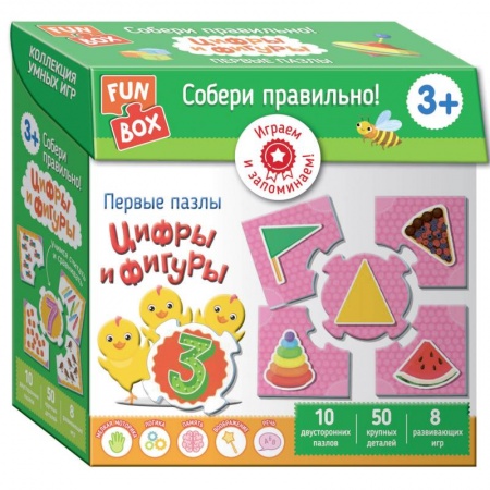 Другое, книга Собери правильно! Цифры и фигуры (Fun Box) купить по низкой цене