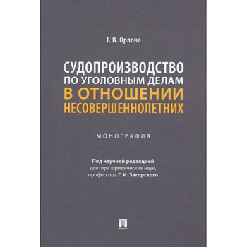 Судопроизводство по уголовным делам в отношении несовершеннолетних. Монография Судопроизводство по уголовным делам в отношении несовершеннолетних. Монография