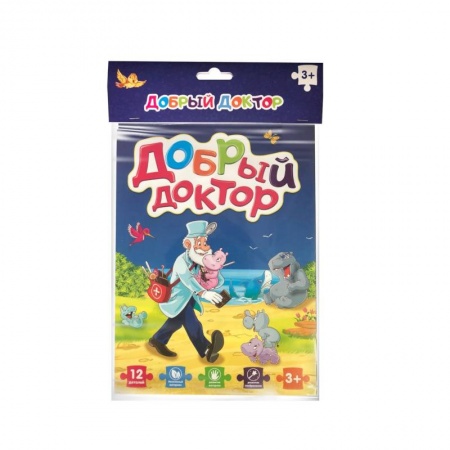 Книжки-мозаики, паззлы, книга Мягкий пазл. Добрый доктор Айболит купить по низкой цене